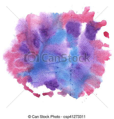 450x470 Abstract Watercolor Splash. Watercolor Drop Isolated Blue Pink - Watercolor Splash Pink