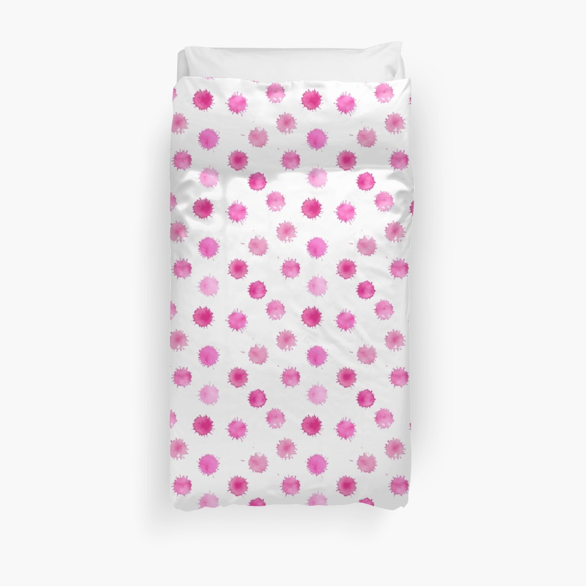 1200x1200 Watercolor Splash Pink Duvet Covers By Fruestig Redbubble - Watercolor Splash Pink