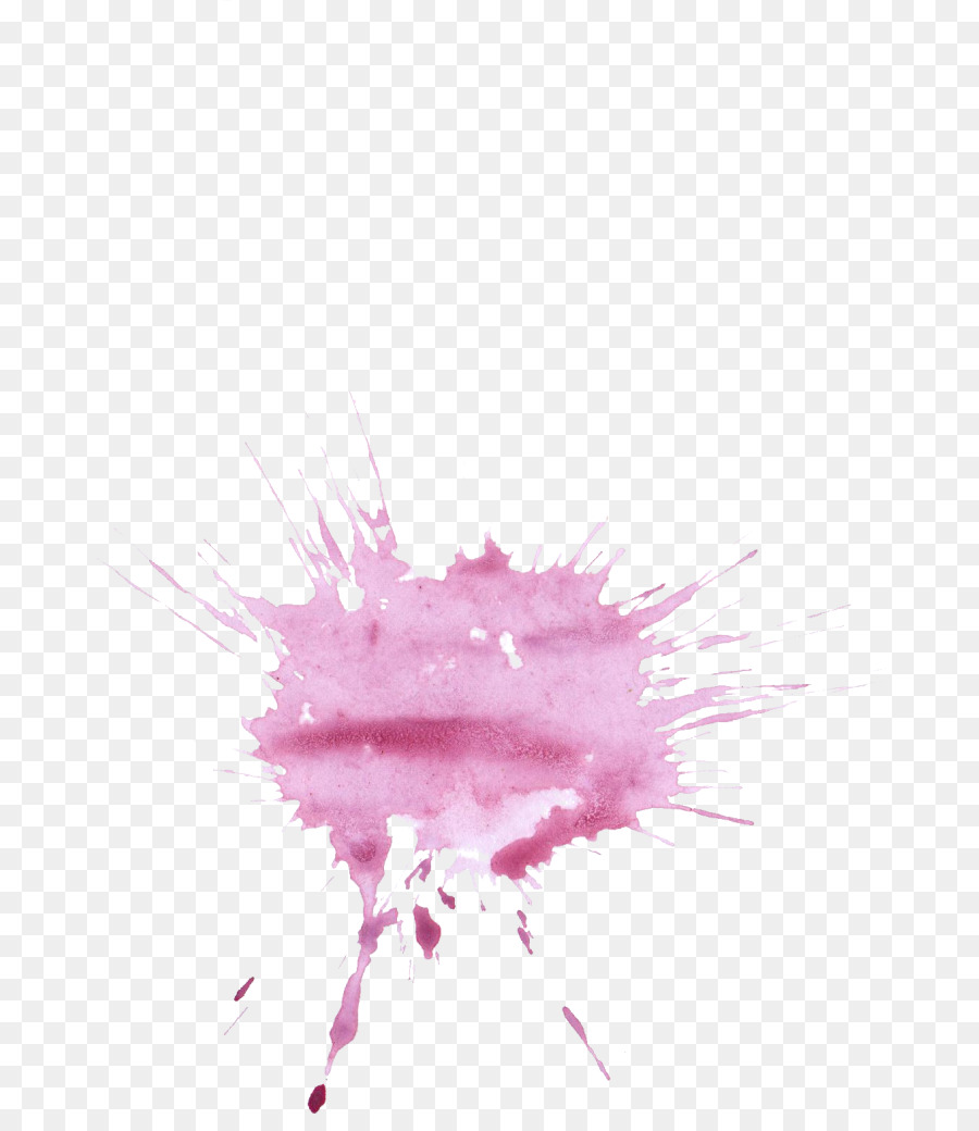900x1040 Watercolor Painting Purple - Watercolor Splash Pink