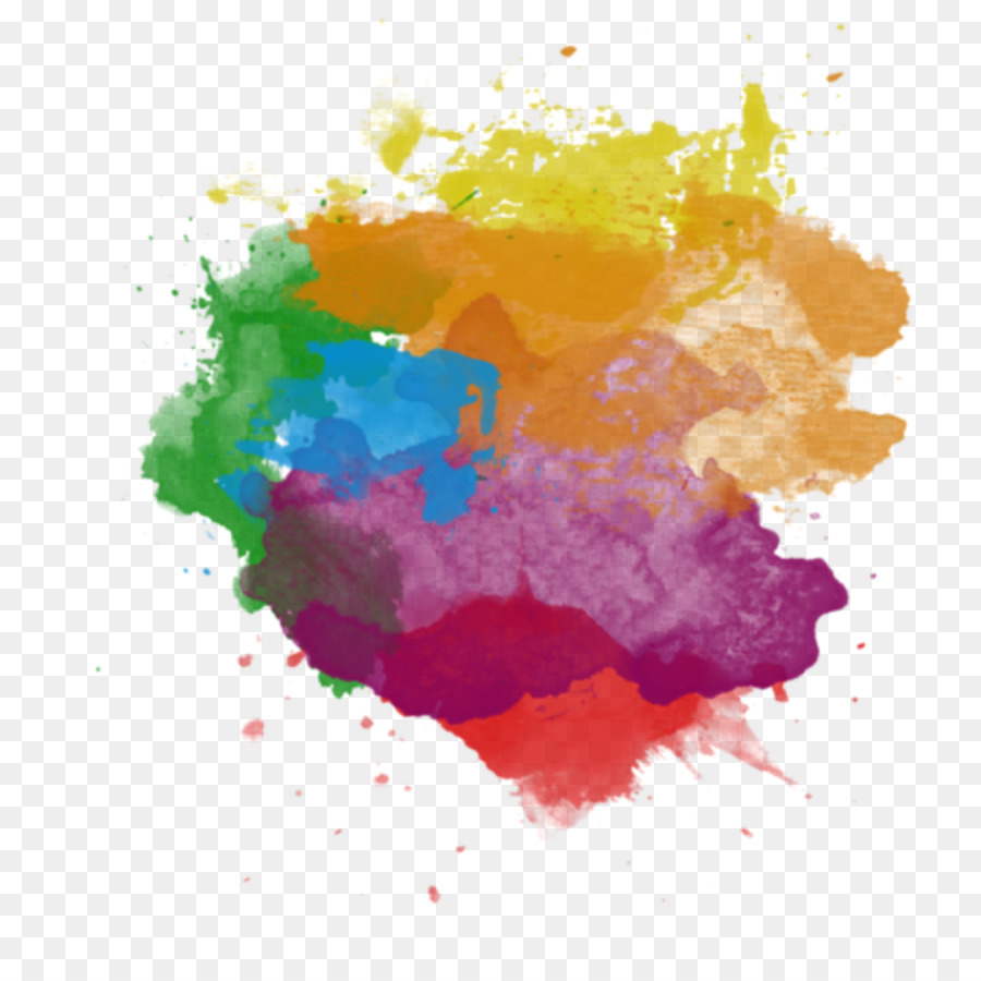 900x900 Download Watercolor Painting Clip Art Color Splash - Watercolor Splash Png