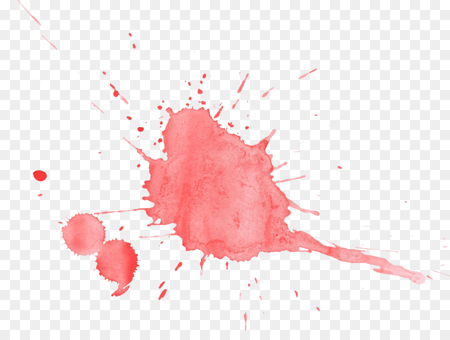 900x680 Download Watercolor Painting Red Blood Watercolor Splash - Watercolor Splash Png