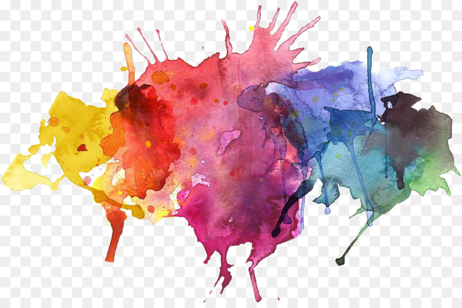 900x600 Watercolor Painting Clip Art - Watercolor Splash Png