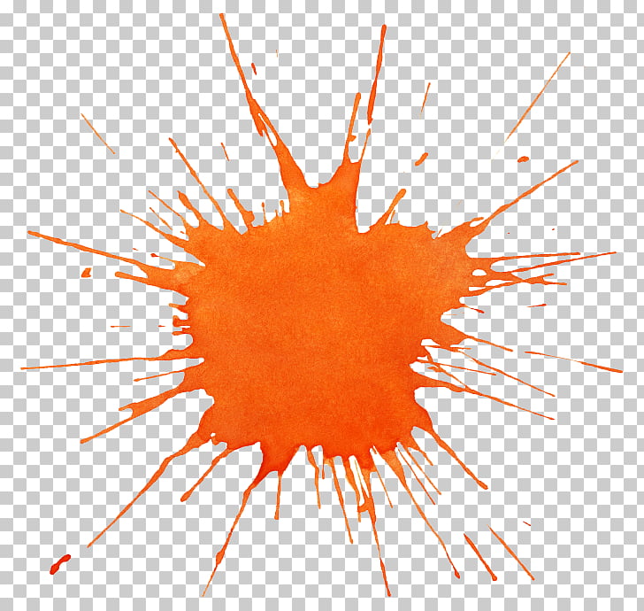 728x690 Watercolor Painting Orange Splash, Watercolor Paints, Orange Paint - Watercolor Splash Png