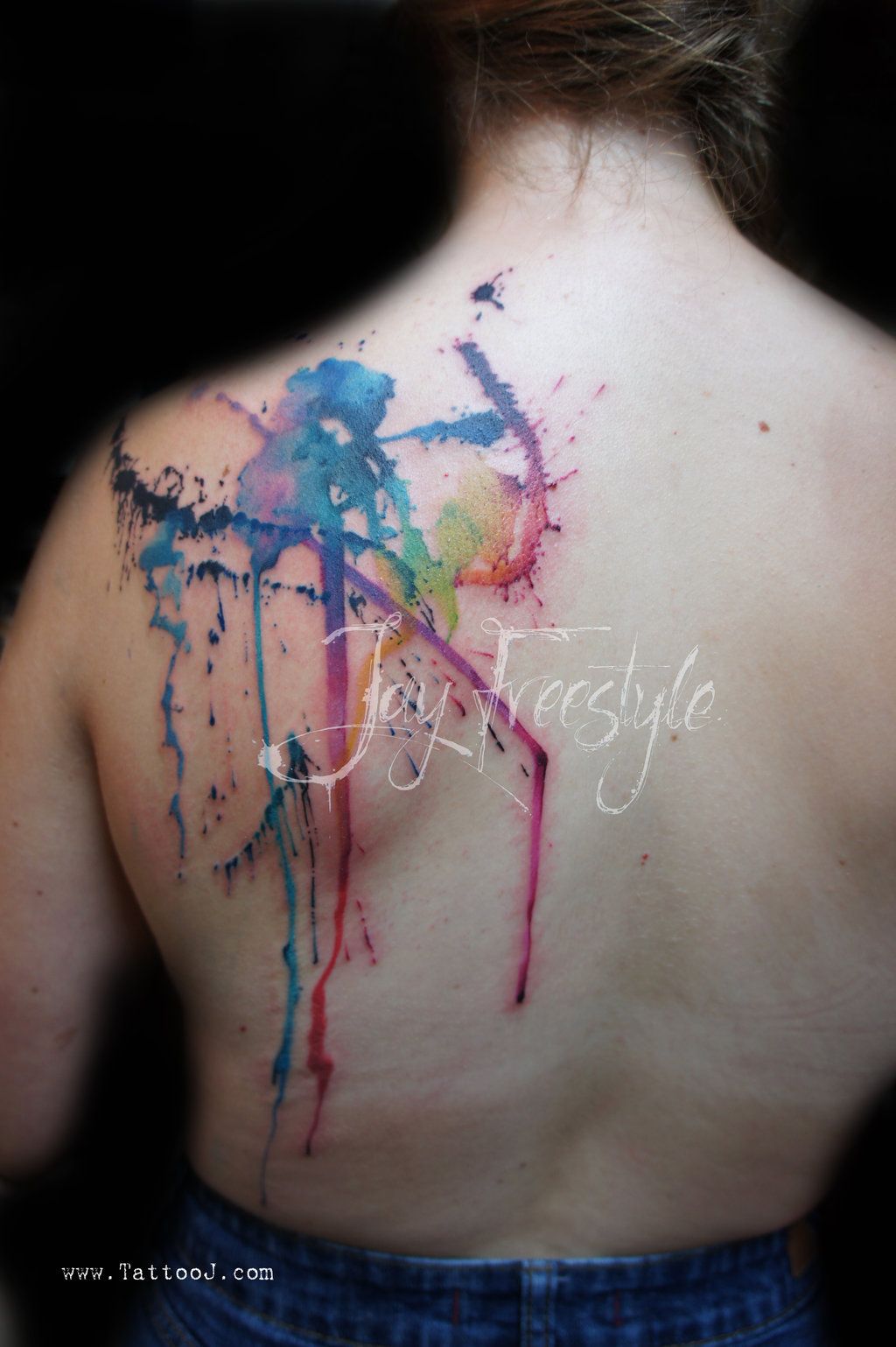 Watercolor Splash Tattoo At Paintingvalley Com Explore Collection Of Watercolor Splash Tattoo