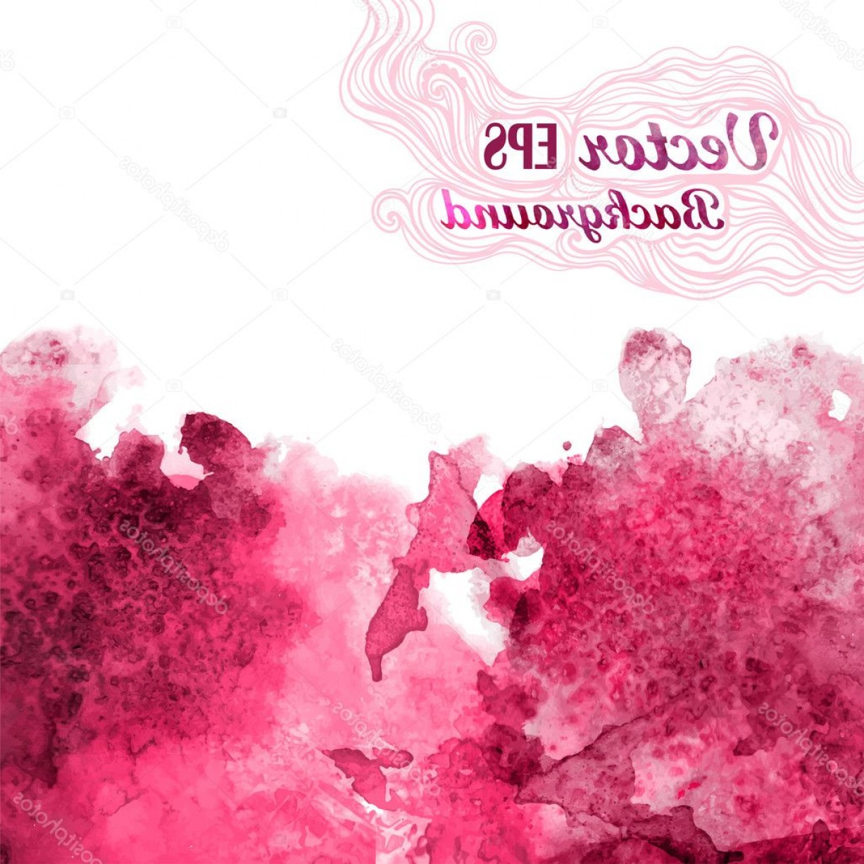 1227x1227 Stock Illustration Vector Wave In Watercolor Technique Geekchicpro - Watercolor Splash Technique