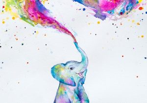 300x210 Watercolor Painting Of Animals - Watercolor Splash Technique