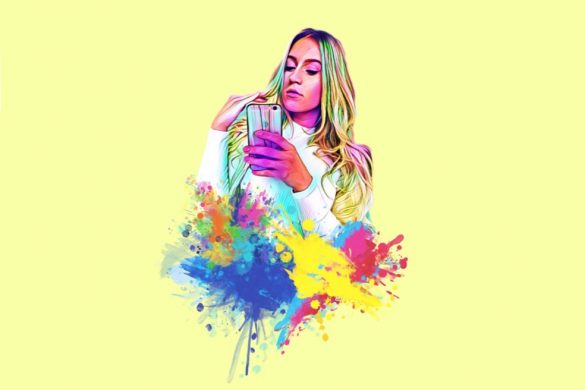 585x390 How To Use Picsart To Make Your New Watercolor Splash Profile Picture - Watercolor Splash Tutorial