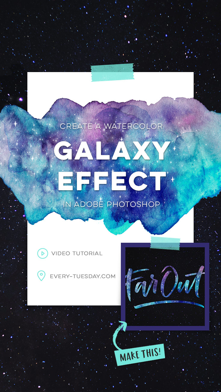 735x1300 Create A Watercolor Galaxy Effect In Adobe Photoshop - Watercolor Splash Tutorial