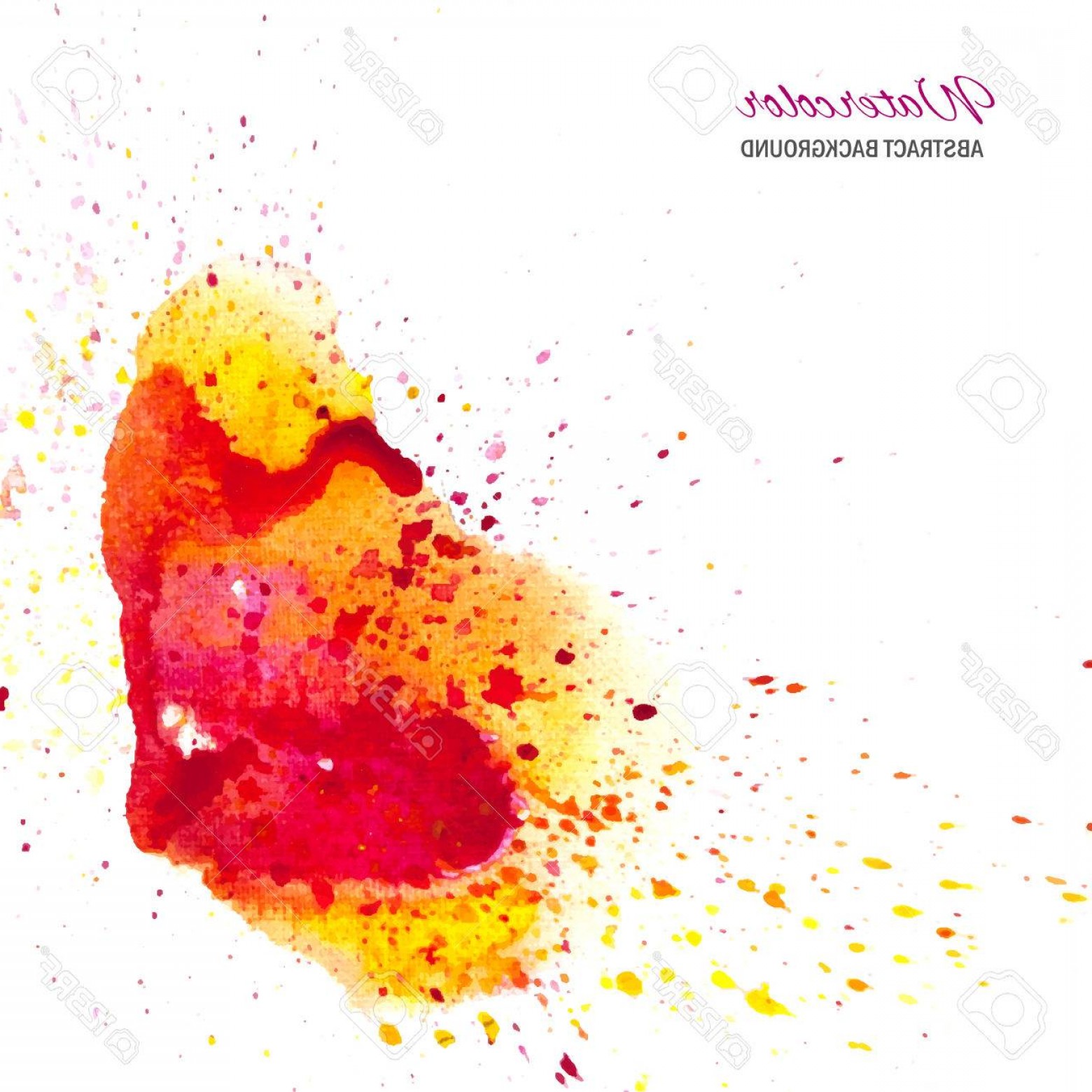 1560x1560 Photostock Vector Vector Watercolor Splash Background Grunge Mark - Watercolor Splash Vector
