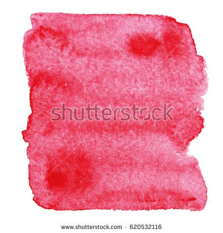 450x470 Red Watercolor Splash. Vector Brush Stroke Isolated On White - Watercolor Splash Vector