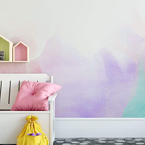 500x500 Watercolor Color Splash Wallpaper Wall Mural Handmade - Watercolor Splash Wallpaper