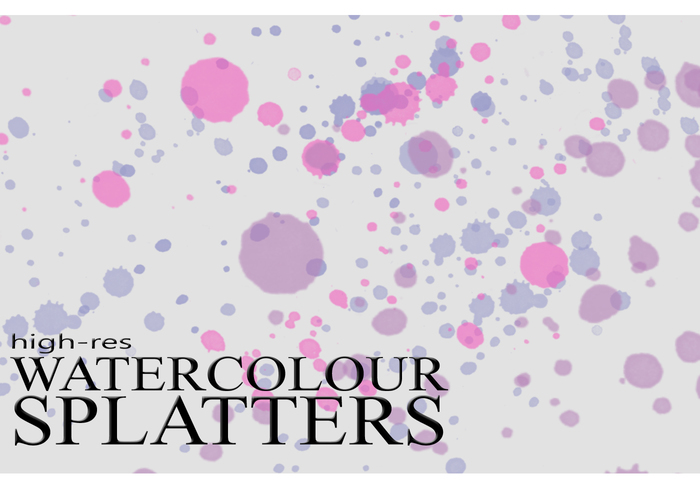 700x490 Free Watercolour Splatter Brushes - Watercolor Splatter Brushes