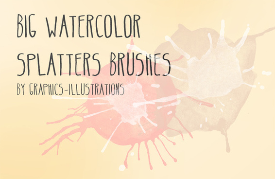 566x368 Paint Splatter Brushes Photoshop Brushes Download (2,412 Photoshop - Watercolor Splatter Brushes