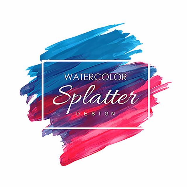 640x640 Hand Drawn Watercolor Splatter Designs, Watercolor, Splash - Watercolor Splatter Illustrator
