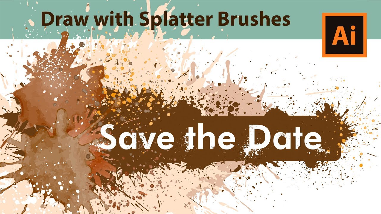 1280x720 How To Draw Grunge Art With Real Watercolor Vector Splatter - Watercolor Splatter Illustrator