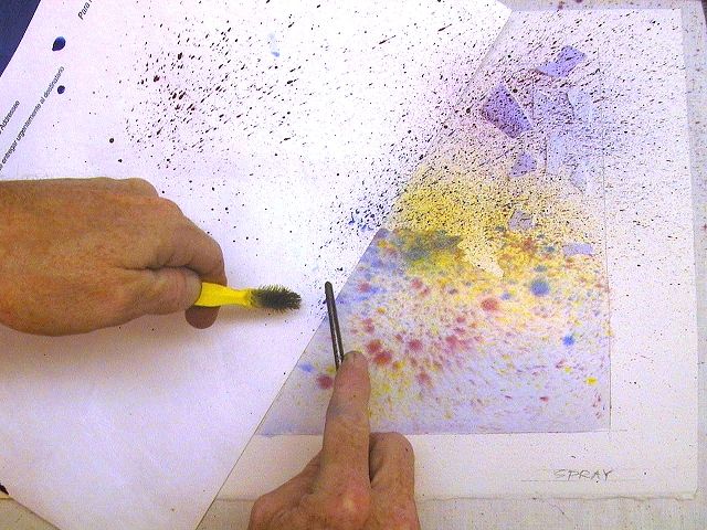 640x480 Splatter And Spray Watercolor Techniques How To Draw And Paint - Watercolor Splatter Technique