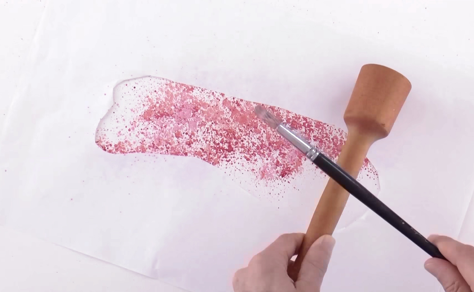 1510x933 Watercolor Technique To Splatter Cherry Blossom Trees - Watercolor Splatter Technique