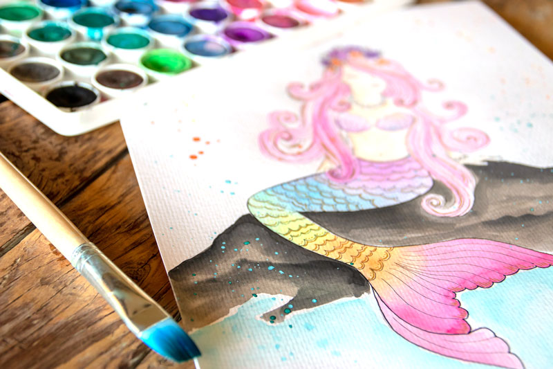 800x533 Watercolor Techniques For Beginners - Watercolor Splatter Technique