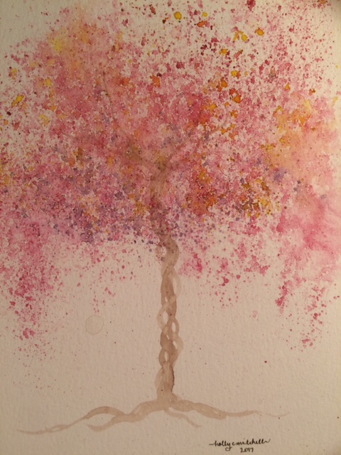 480x640 Day 54(Thurs 223) Watercolor Splatter Technique Threesixfiveart - Watercolor Splatter Technique