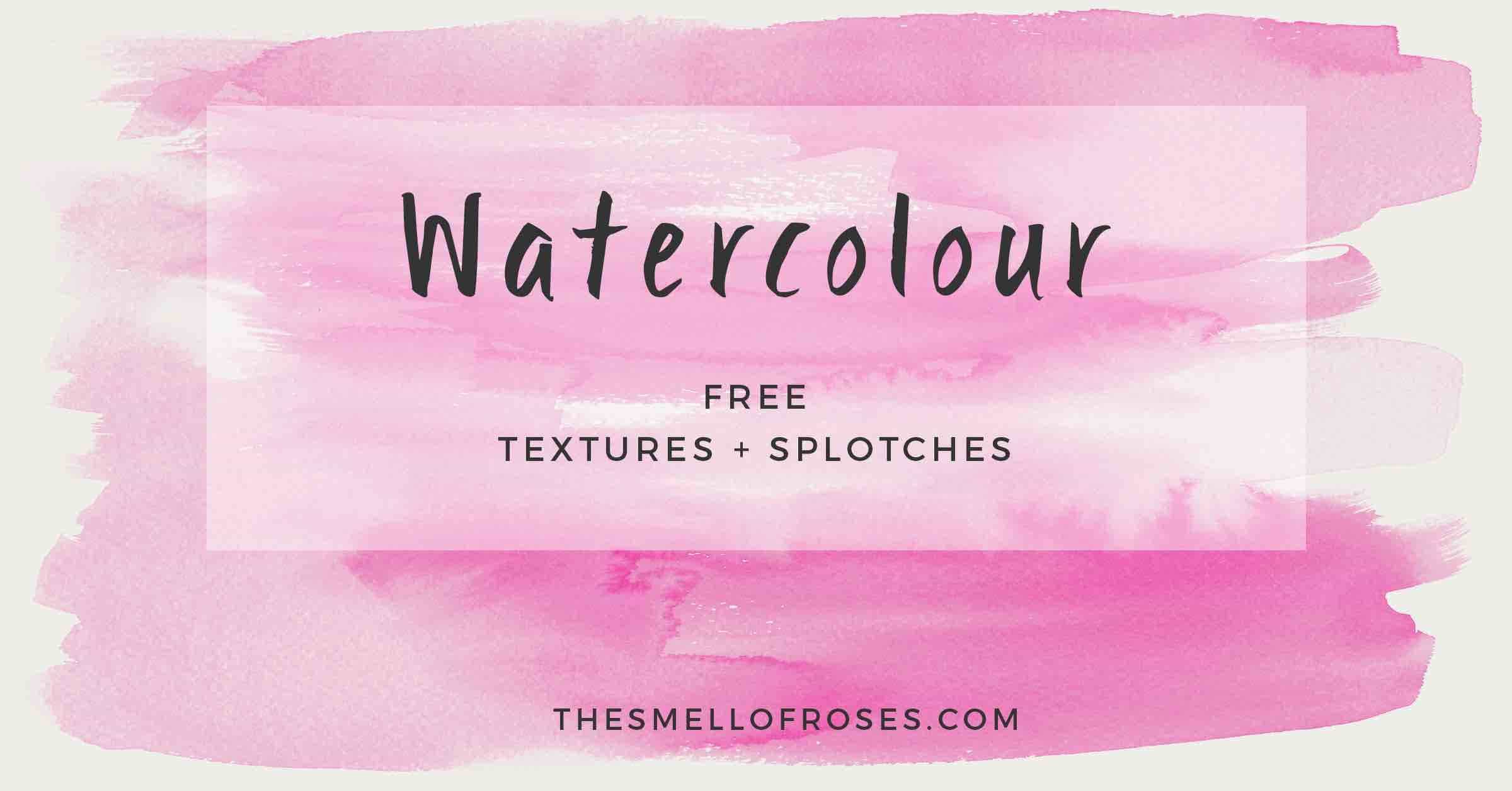 2400x1256 Free Hand Painted Watercolour Backgrounds - Watercolor Splotches