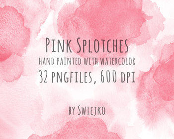350x280 Pink Watercolor Splotches, Watercolor Texture, Background By Swiejko - Watercolor Splotches