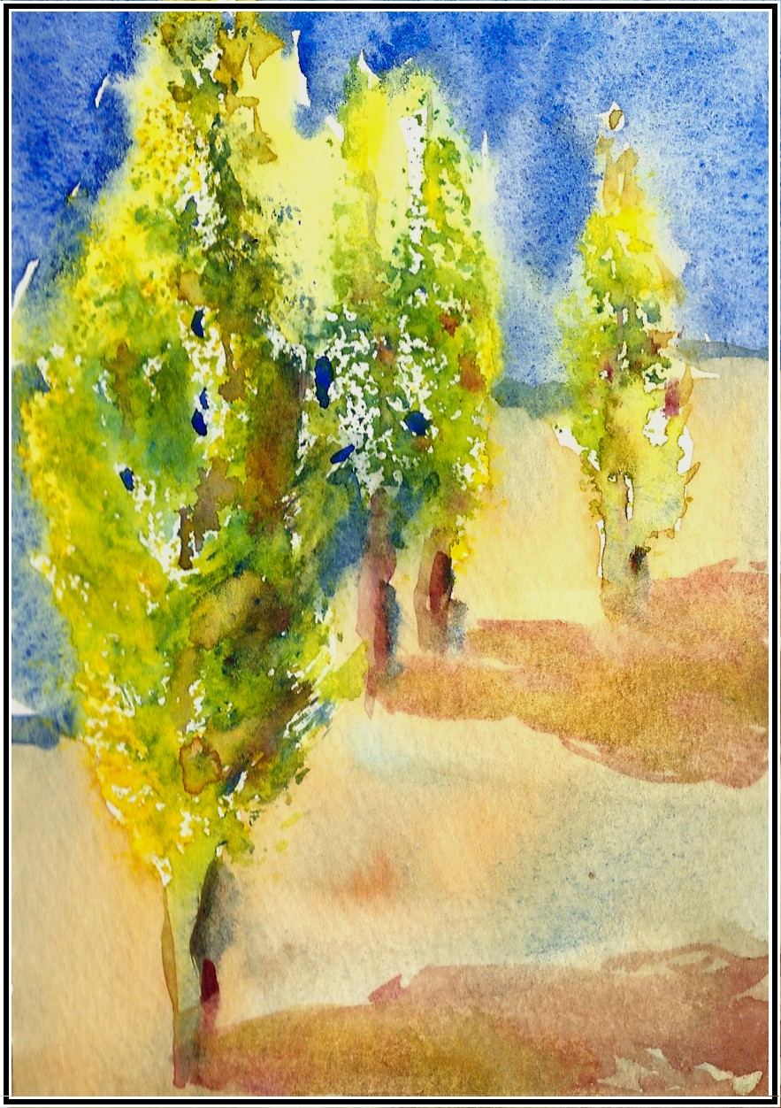 883x1252 Art In My Heart, Jacqueline Newbold Part I Paint A Tree Using - Watercolor Sponge