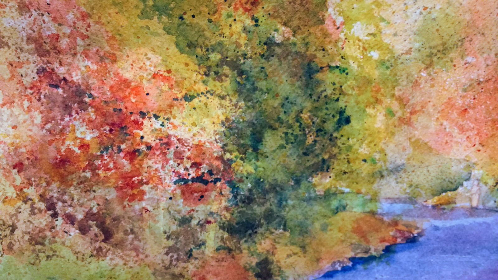 1600x900 Chris Campbell Watercolors Rushing Water Part 2 - Watercolor Sponge