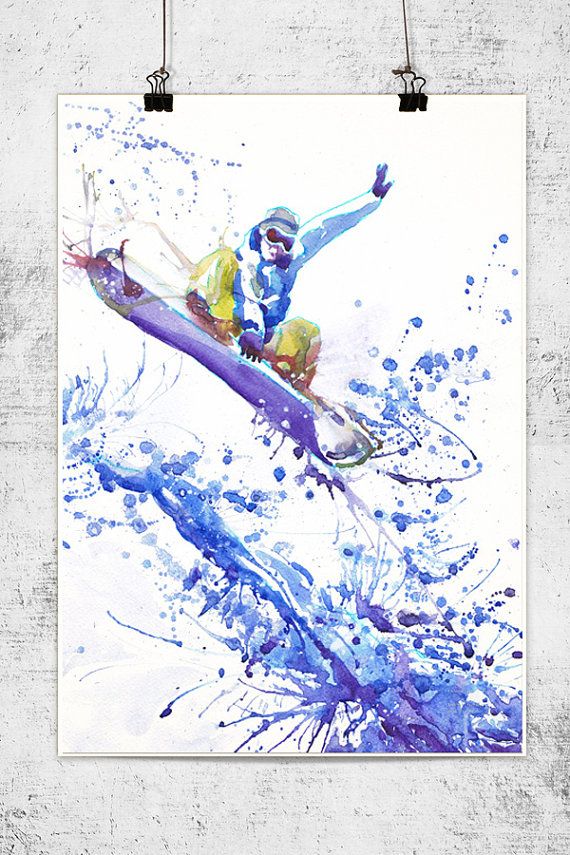 Watercolor Sports Paintings at Explore collection