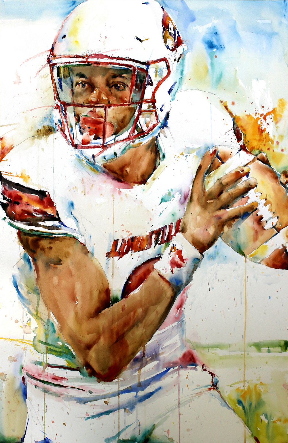 1000x1537 Action Sports Richard Sullivan - Watercolor Sports Paintings