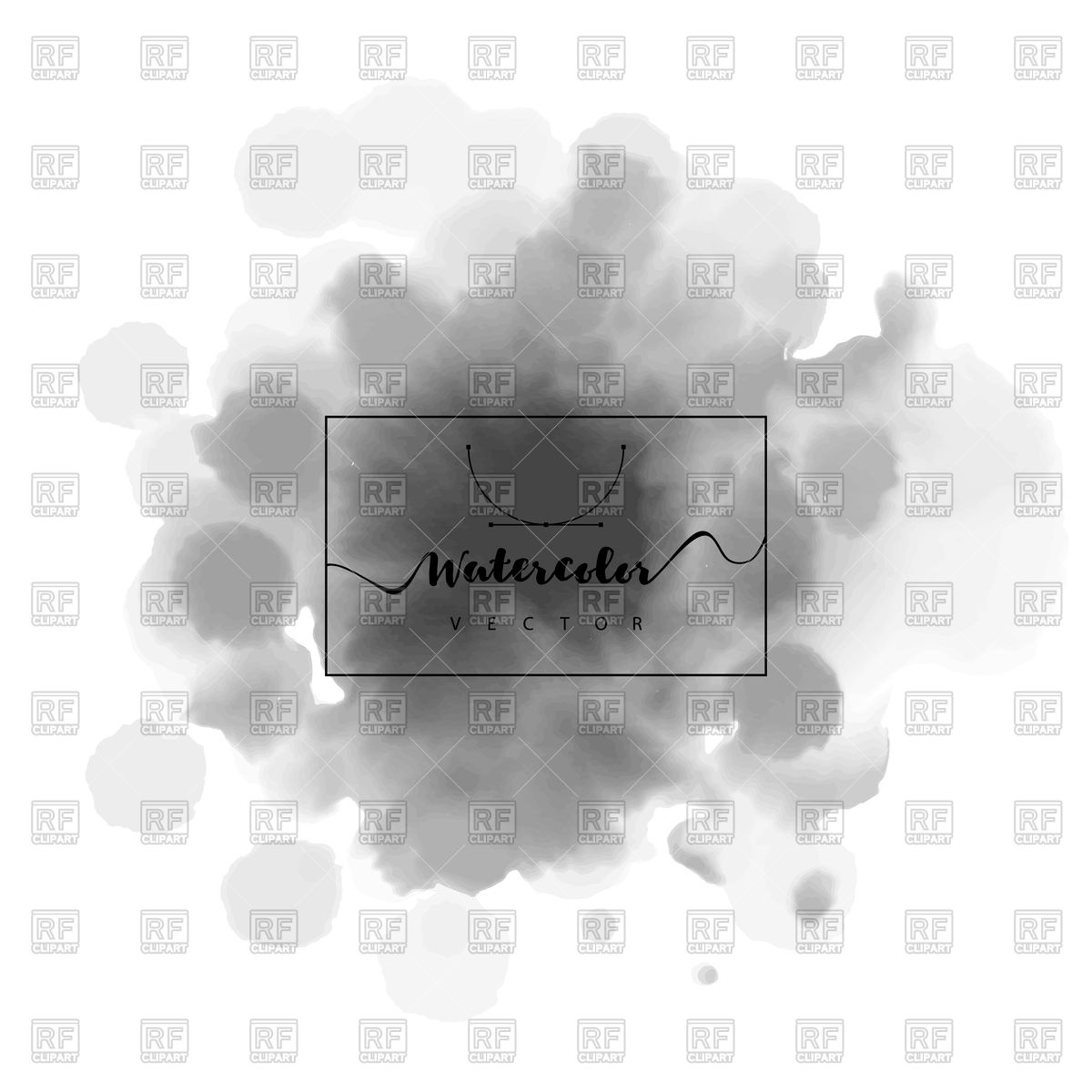 1200x1200 Grey Watercolor Spot Vector Image Vector Artwork Of Backgrounds - Watercolor Spot