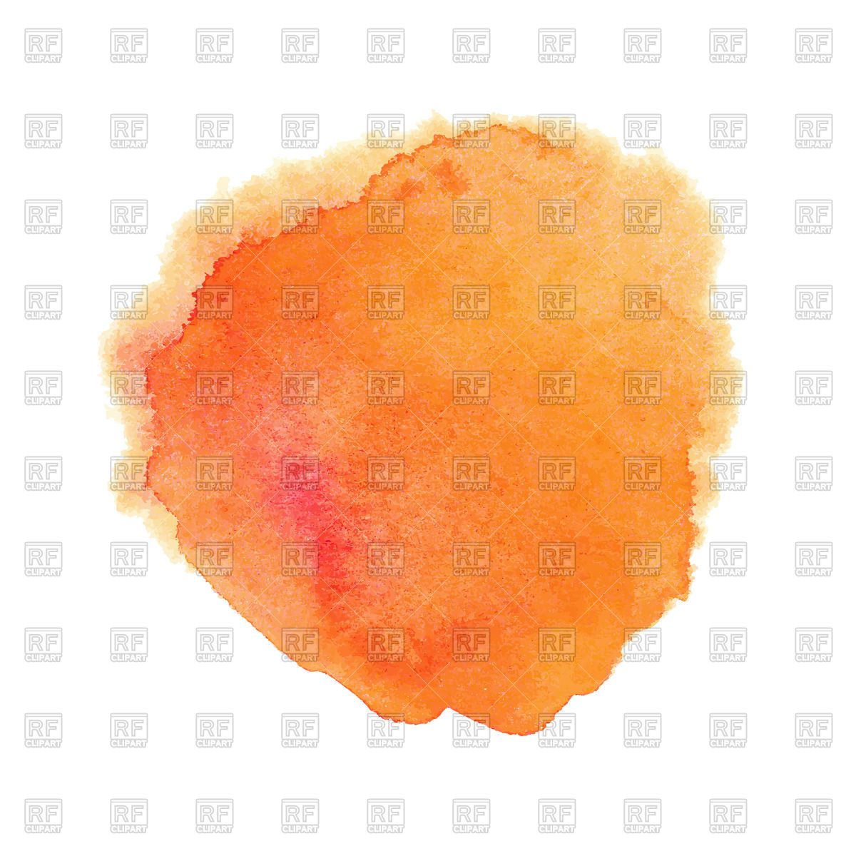 1200x1200 Orange Watercolor Spot Vector Image Vector Artwork Of Design - Watercolor Spot