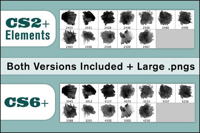 665x444 Watercolor Spot Brushes 4 French Kiss Collections - Watercolor Spot