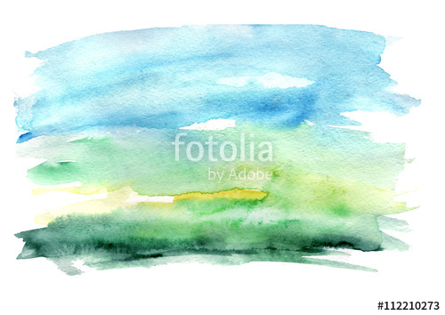 500x354 Watercolor Spot, Watercolor Landscape, Watercolor Abstraction - Watercolor Spot