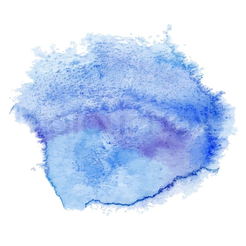 800x800 Blue Watercolor Spot Stock Vector Colourbox - Watercolor Spot