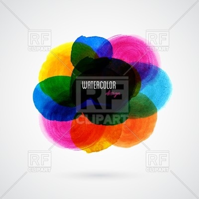 400x400 Colorful Watercolor Spot Vector Image Vector Artwork Of Design - Watercolor Spot
