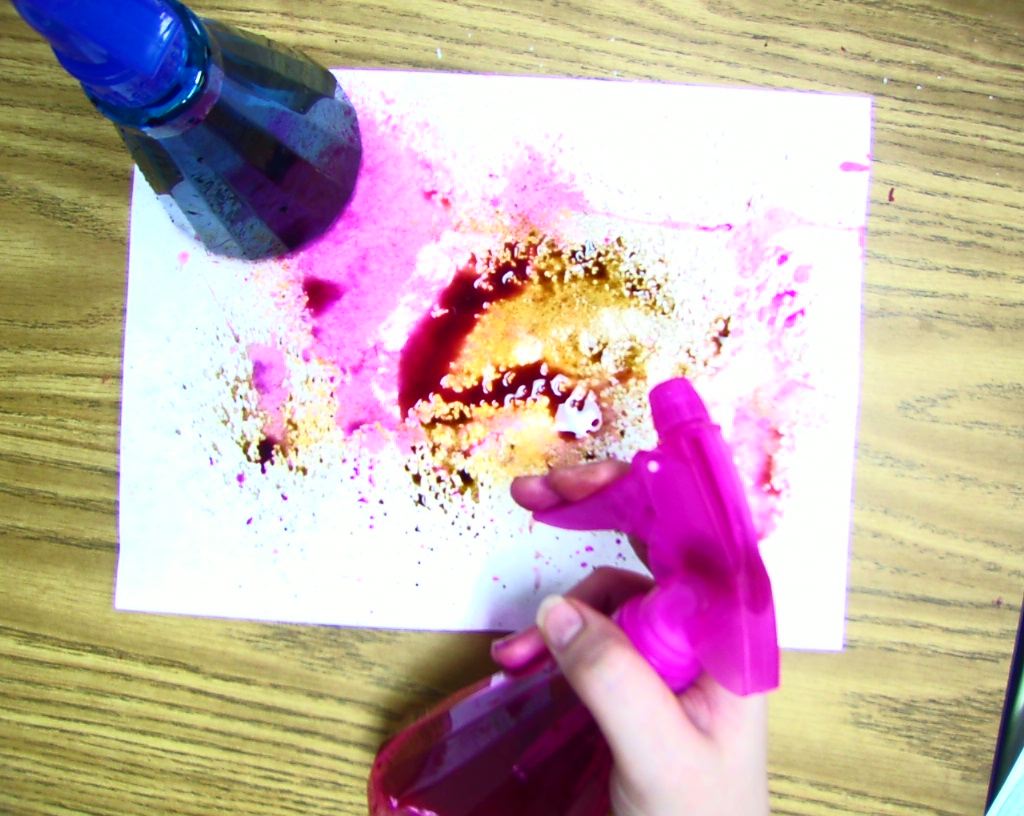 1024x816 Primary Art Liquid Watercolor + Spray Bottle = Amazingly Fun - Watercolor Spray