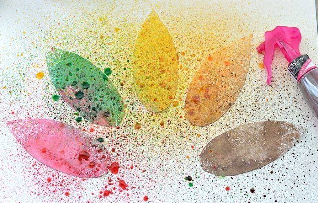 640x408 Thanksgiving Art Spray Painted Turkey Art Fun Littles - Watercolor Spray