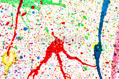 400x267 Colorful Of Watercolor Spray And Splash On White Background Bubble - Watercolor Spray