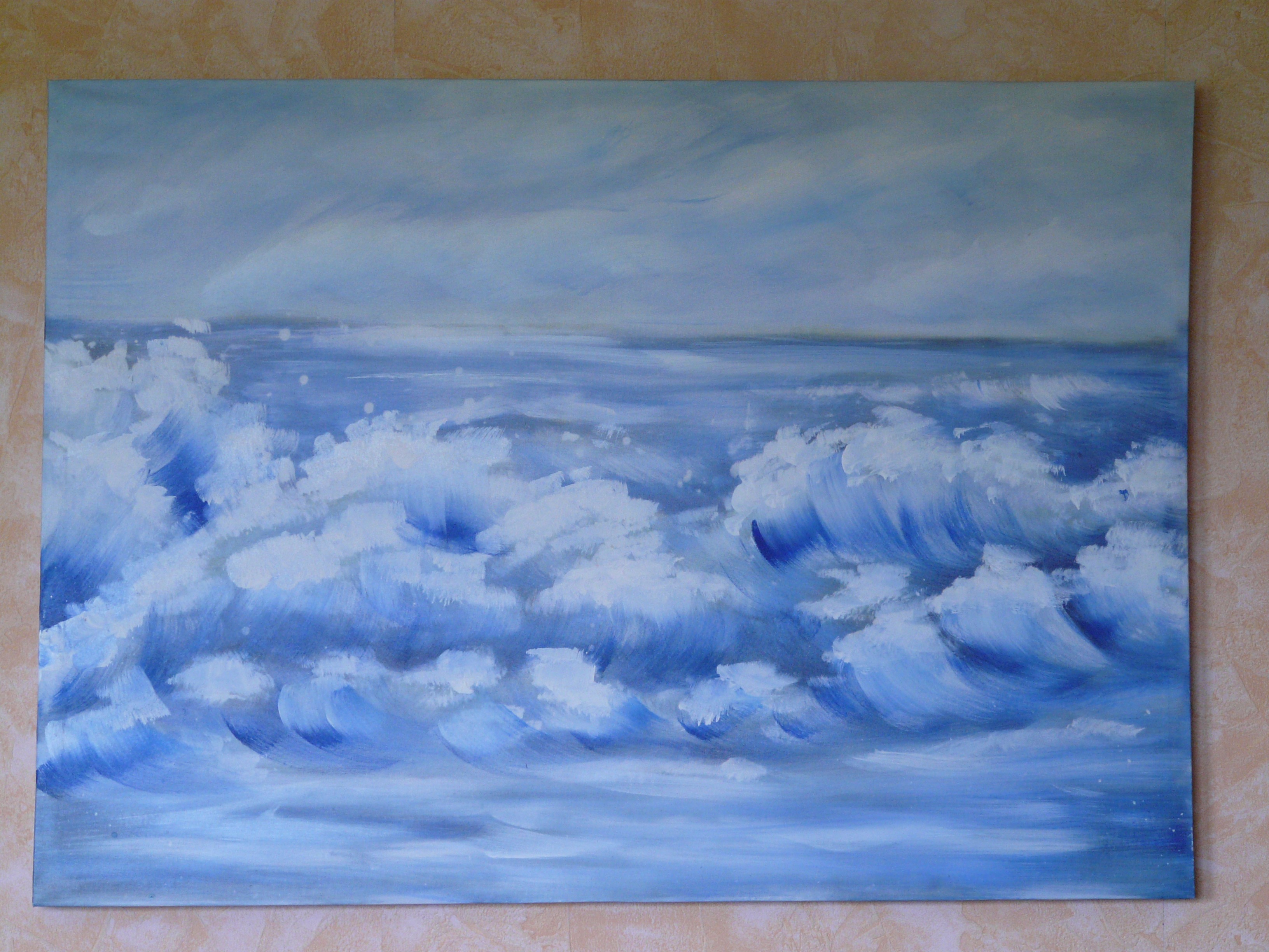 3264x2448 Free Images Sea, Water, Ocean, Cloud, Wave, Spray, Blue - Watercolor Spray Paint