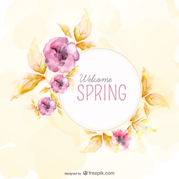 626x626 Watercolor Background For Spring Vector Free Download - Watercolor Spring