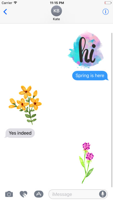 392x696 Watercolor Spring Flowers Stickers App Price Drops - Watercolor Spring Flowers