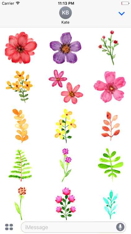 422x750 Watercolor Spring Flowers Stickers By Appbubbly - Watercolor Spring Flowers