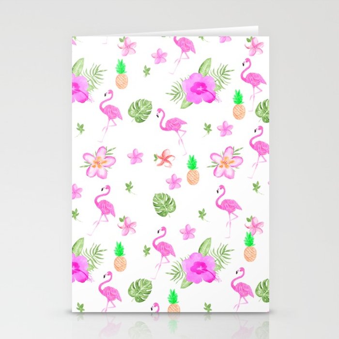 700x700 Modern Tropical Pink Watercolor Spring Flowers Cute Flamingo - Watercolor Spring Flowers