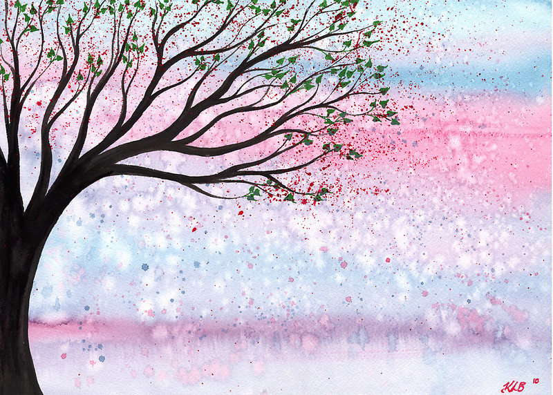 800x572 Kirsten Bailey Art Artist - Watercolor Spring Paintings