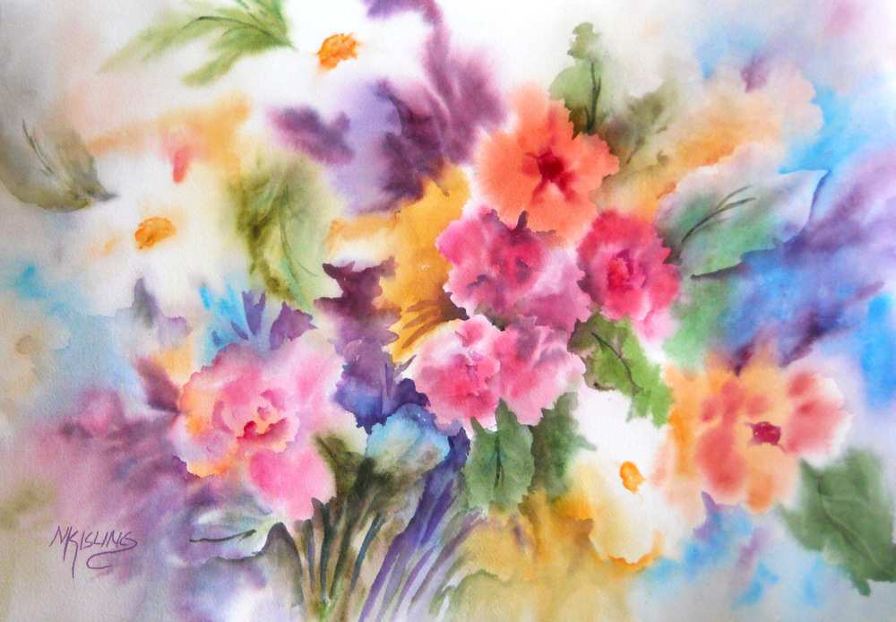 1000x694 Spring Flowers Painting Best Of Martha Kisling Art With Heart - Watercolor Spring Paintings