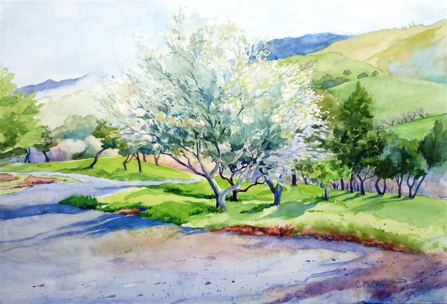 900x613 Spring Watercolor Paintings - Watercolor Spring Paintings