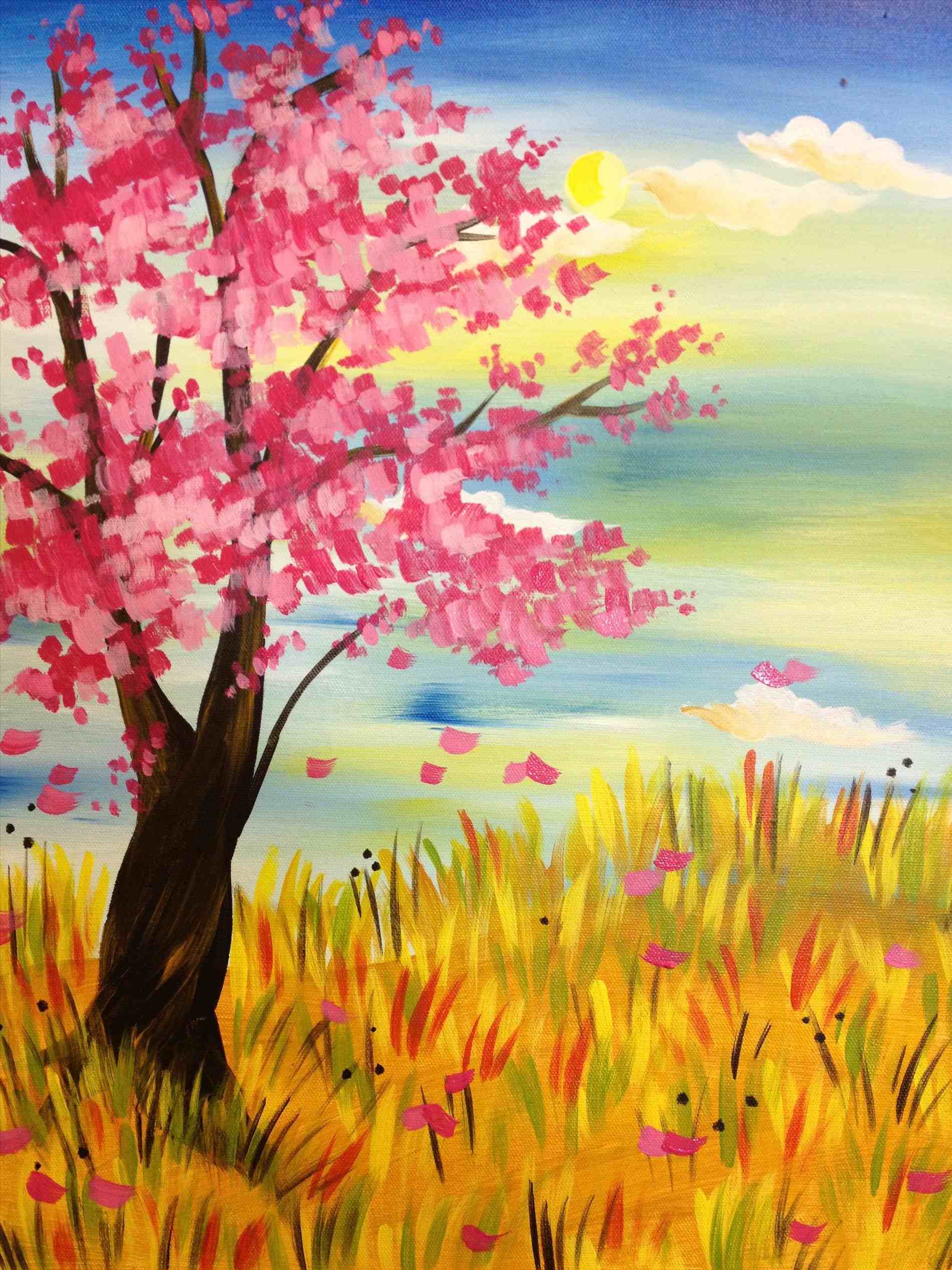 1899x2533 The Images Collection Of Easy Spring Paintings Paintbar Events - Watercolor Spring Paintings