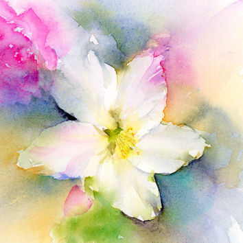 354x354 Best Abstract Watercolor Flower Paintings Products On Wanelo - Watercolor Spring Paintings