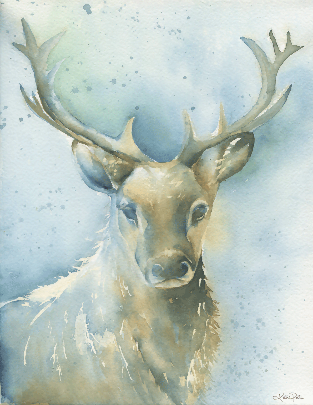 1314x1700 Katrina Pete - Watercolor Stag