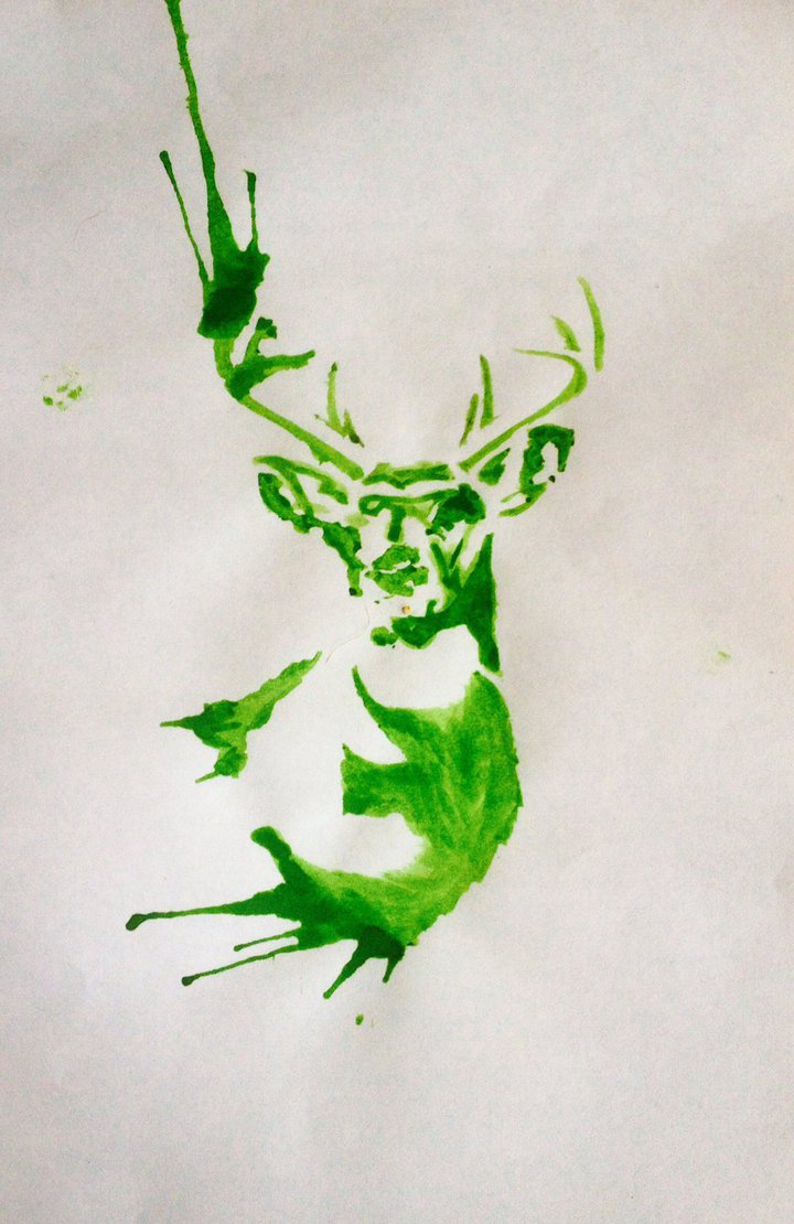 720x1110 Watercolor Stag By Olive12ish - Watercolor Stag